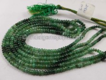 Emerald Shaded Smooth Roundelle Beads